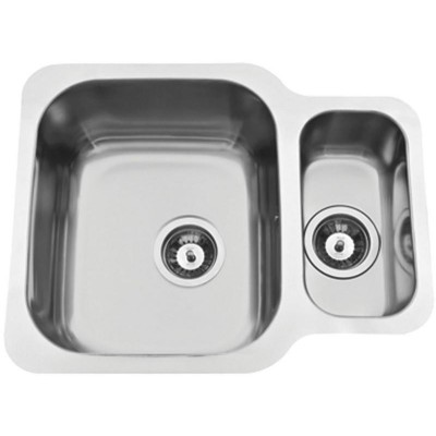 kuchyňský dřez-DUO 571.1 V 1,0MM OTOČNÝ LEŠTĚNÝ Sinks - Levý / Pravý