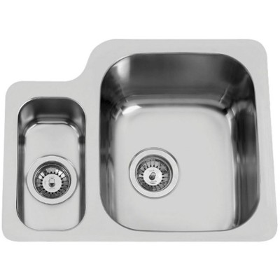 kuchyňský dřez-DUO 571.1 V 1,0MM PRAVÝ LEŠTĚNÝ Sinks - Pravý