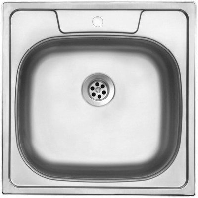 kuchyňský dřez-GALANT 480 M 0,5MM MATNÝ Sinks - Kulatá výpust 1 1/2