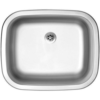 kuchyňský dřez-NEPTUN 526 M 0,6MM MATNÝ Sinks - Kulatá výpust 1 1/2