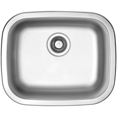 kuchyňský dřez-NEPTUN 526 V 0,6MM MATNÝ Sinks - Kulatá výpust 3 1/2