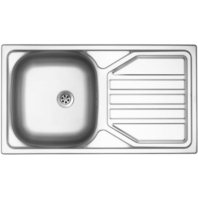 kuchyňský dřez-OKIO 780 M 0,5MM MATNÝ Sinks - Kulatá výpust 1 1/2 Nerez - matný