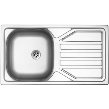kuchyňský dřez-OKIO 780 M 0,5MM MATNÝ Sinks - Kulatá výpust 1 1/2 Nerez - matný