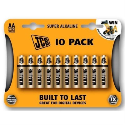 JCB SUPER alkalická baterie LR06, blistr 10 ks AA